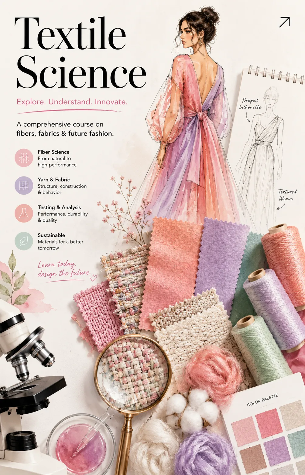 Textile samples and fabric study