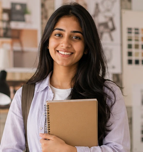 Interior design student Riya Verma